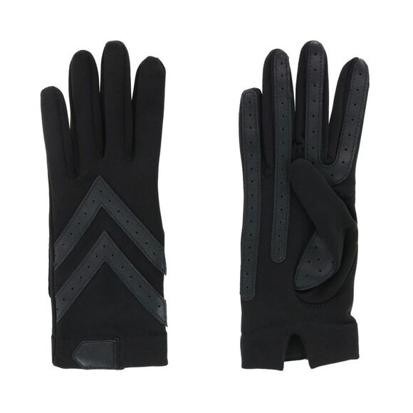 Isotoner Women's Touchscreen Spandex Winter Glove with Chevron Wrist - Picture 2 of 4